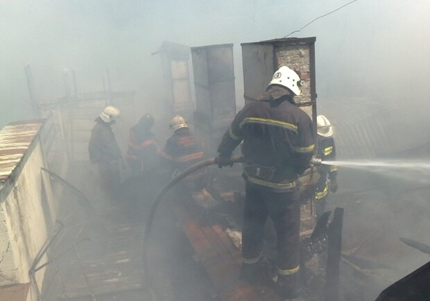 Пожар тушили более 3-х часов. Фото ГСЧС Крыма