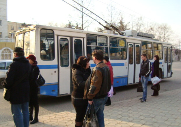 В Севастополе троллейбус и пешеход столкнулись лицом к "лицу".
Фото Инны Форт