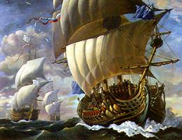 13 мая 1783 года в Ахтиарскую (Севастопольскую) бухту прибыла эскадра из 14 русских кораблей.