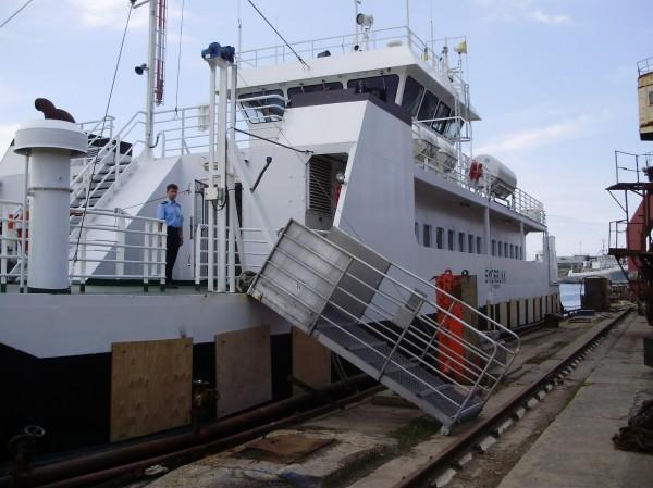 Размеры нового судна несколько обескуражили городские власти и жителей Севастополя. Фото пресс-службы СГГА.