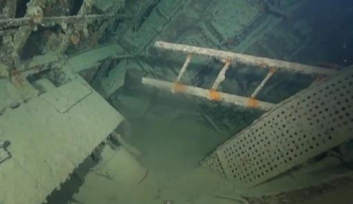 Корабль затонул во время I мировой войны. Скриншот с видео.