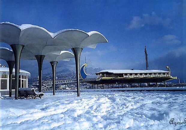 Зима в Ялте. Фото: yalta.org.ua