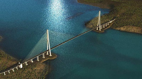 Новость - Транспорт и инфраструктура - В Крыму приступили к строительству моста через Керченский пролив