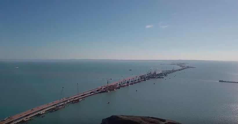 Новость - События - Видеофакт: строительство Крымского моста показали с высоты