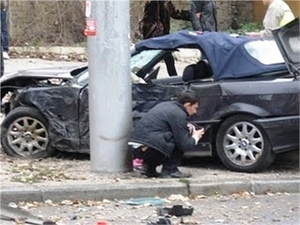 Ужасное ДТП произошло на улице Севастополя. Фото пресс-службы УГАИ в АРК.