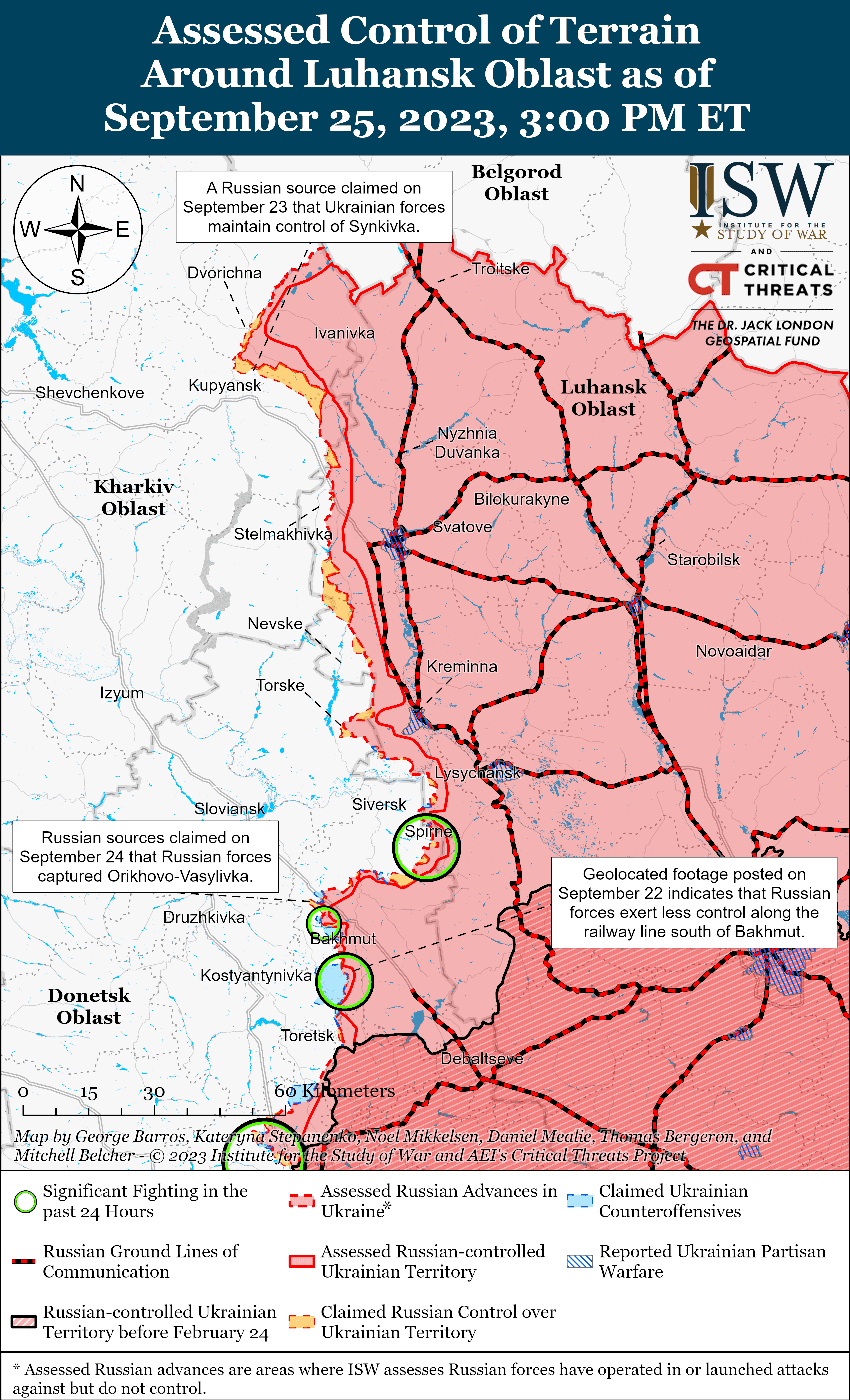 Карта бойових дій україна